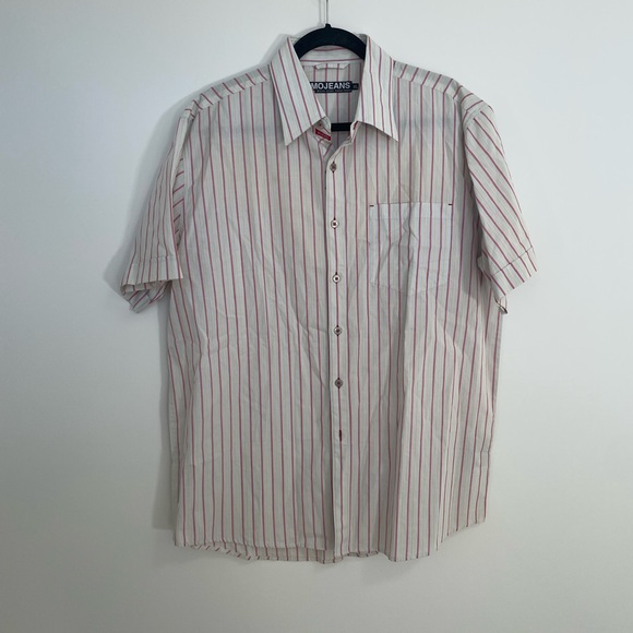 Men's Striped Shirt - Multicolor with embroidered back Mojeans XL embroidered - Picture 2 of 9